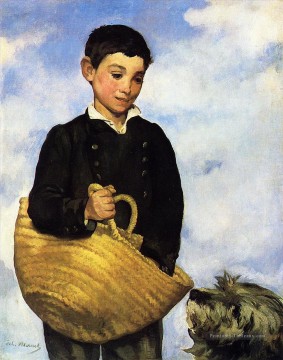  Manet Art - Garçon avec un chien réalisme impressionnisme Édouard Manet